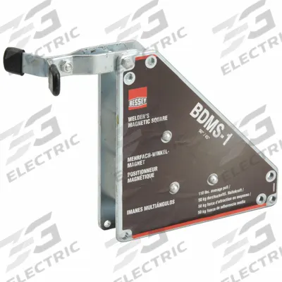 BESSEY Magnetic Welding Square: 45°_90° - Quick-Release 45/90-Degree Welding Magnets