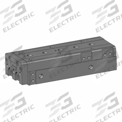 SMC Air Slide Table: 100 mm Stroke Lg, 20 mm Bore Dia, Mfr Part # MXS20L-100 - Pneumatic Slide Tables