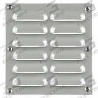 WIEGMANN Louvered Vent Kit: Louver Plate Kit, Carbon Steel, 5.6 in Overall Ht, 5.5 in Overall Wd (MPN WAVK0404). Key specifications — Brand: WIEGMANN; Manufacturer Part Number: WAVK0404.
