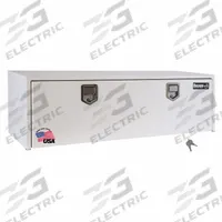 BUYERS PRODUCTS Underbody Truck Box: Underbody Truck Box, Single Drop-Down Door Door, White, Steel (MPN 1702210). Key specifications — Color: White; Brand: BUYERS PRODUCTS; Lock Type: Keyed.