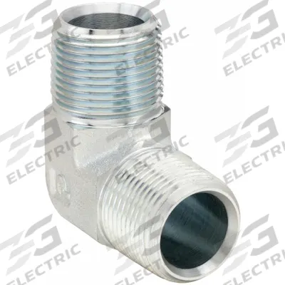 PARKER Metal Pipe Elbow: 1 in x 1 in, Male NPT Threaded x Male NPT Threaded, 3,000 psi - Threaded High-Pressure Pipe Fittings