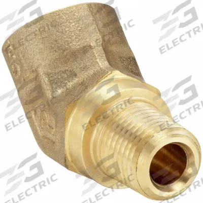 PARKER Metal Pipe Elbow: 45° Elbow, 3/8 in x 3/8 in - Threaded High-Pressure Pipe Fittings