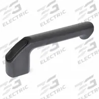 JW WINCO Pull Handle: Unthreaded Holes, Aluminum, Black, 0.79 in Mounting Hole Center to Center (MPN 559-162-C-SW). Key specifications — Screw Size: M8; Brand: JW WINCO; Color: Black.