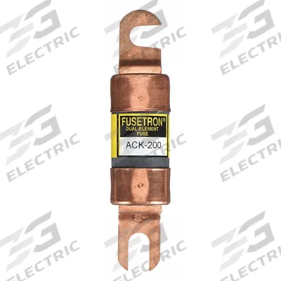 BUSSMANN Forklift Limiter Fuse: ACK Series, Bolt-On, Gen Purpose, 200 A, 72 V DC - Time-Delay Bolt-On Fuses