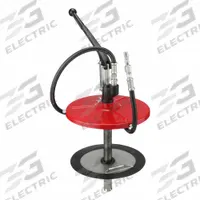 LINCOLN Hand Pump: Lever Action, Pump with Hose, Nozzle & Spout, 0.3 oz per stroke, 3/8 in x 5 ft (MPN 1292). Key specifications — Brand: LINCOLN; Maximum Flow Rate: 0.3 oz per stroke; Suction Tube Material: Steel; Seal Material: PP.