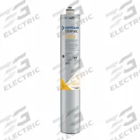 EVERPURE Quick-Connect Water Filter: 5 micron, 2.5 gpm, 20 3/4 in Overall Ht, 25,000 gal, 6 PK (MPN EV969377). Key specifications — Brand: EVERPURE; Reduces: Chlorine Taste; Filter Media: Carbon.