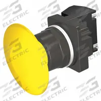 SIEMENS Mushroom Head Push Button: Non-Illuminated, Mushroom Head Profile, Non-Metallic, 30 mm (MPN 52BM9V4A). Key specifications — Brand: SIEMENS; Action: Momentary; Series: Class 52; Terminal Connection: Pressure Plate; Push Button Material Type: Non-Metallic.