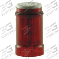 EATON Tower Light Module: Strobe, 24V AC/24V DC, Red, 43 mm Overall Dia, 2 1/4 in Overall Ht, SL4 (MPN SL4-FL24-R-M). Key specifications — Brand: EATON; Compatible with Series: SL4; Lens Color: Red; Operating Voltage: 24V DC; Manufacturer Part Number: SL4-FL24-R-M.