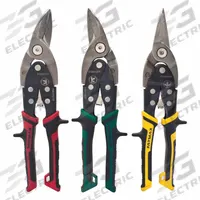 STANLEY Aviation Snip Set: Left/Right/Straight, 10 in Overall Lg, 1 1/2 in Cutting Lg, Steel, Steel (MPN FMHT73558). Key specifications — attr308531: Plastic; attr308530: Steel; attr308532: Steel; attr308533: Yes; attr308535: Stainless Steel; attr308541: 22 ga (Stainless Steel); attr308546: Left; attr324897: STANLEY.
