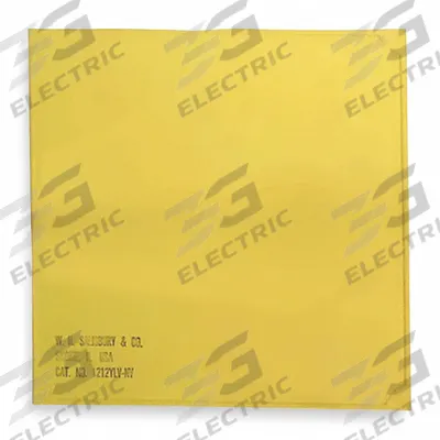 SALISBURY Insulating Blanket: Yellow, 0, 3 ft Lg, 3 ft Wd, ASTM, 1,000 AC Max. Use Volt - Electrical Insulating Blankets