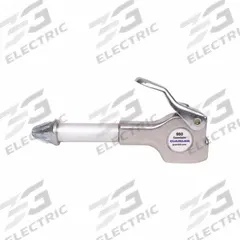 GUARDAIR Air Gun: Thumb-Lever Grip, Aluminum, 1/4 in Female NPT, 1 Nozzle(s), Straight, Focused (MPN 980). Key specifications — attr1328526: Aluminum; attr1328508: GUARDAIR; attr1328515: No; attr1328533: Yes.