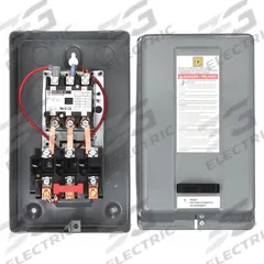 SQUARE D Definite Purpose Magnetic Motor Starter: Non-Reversing, 3 Poles, 40 A, 480V AC Coil, SQD145 (MPN 8911DPSG43V06). Key specifications — Brand: SQUARE D; Thermal Units Required: 3 Thermal Units Required (Not Included).