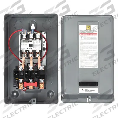 SQUARE D Definite Purpose Magnetic Motor Starter: Non-Reversing, 3 Poles - Enclosed Non-Reversing Starters with Thermal Overloads