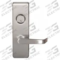 PRECISION Mechanical Exit Device Trim: 36 in Max Door Wd, Stainless Steel (MPN 3R0V4908ALHRB630AM). Key specifications — Color: Silver; Product Type: Mechanical Exit Device Trim; Brand: PRECISION; Outside Trim Type: Lever; Exit Device Style: Pull Plate; ADA Compliant: Yes.