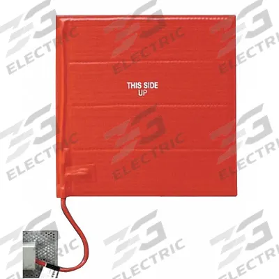 BRISKHEAT Heating Blanket: 232°C Op Temp - Max, 18 in Overall Lg, 18 in Overall Wd - Silicone Heating Blankets