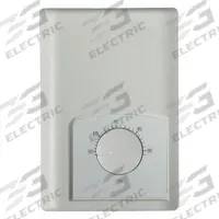 DAYTON Electric Wall & Ceiling Heater Thermostat: Wall Mount, 50° to 90°F, 0 to 10V DC, Wire Leads (MPN 30KA31). Key specifications — Thermostat Control Range: 50° to 90°F; Contact Rating: 0 to 10V AC; Mounting Type: Wall Mount; Product Type: Electric Wall & Ceiling Heater Thermostat; Voltage: 0 to 10V DC; Includes: Wire Leads; Brand: DAYTON; Thermostat Control Type: Mechanical Selector Dial.