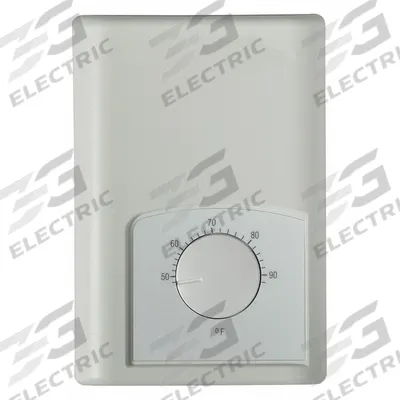 Dayton Electric Wall & Ceiling Heater Thermostat: Wall Mount, 50° to 90°F, 0 to 10V DC - Thermostats for Electric Wall & Ceiling Heaters
