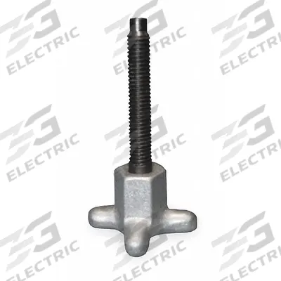 TE-CO Dog Point Hand Knob Screw: 1/4"-20 Thread, 2 1/4 in Thread Lg - Lobed-Head Dog-Point Hand Knob Screws