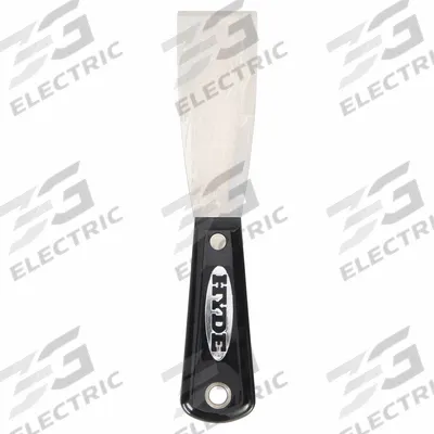HYDE Putty Knife: Bld. Mat. Stainless Steel, Hdl. Mat. Nylon, Stiff - Standard Scrapers