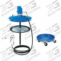 MACNAUGHT Air Drum Pump: Pump w/ Drum Dolly, Hose & Nozzle, 50:1, 460 g/min Max. Flow Rate, Steel (MPN P6-TR). Key specifications — Brand: MACNAUGHT; Suction Tube Material: Steel.