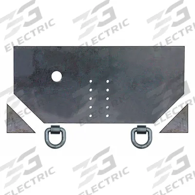 BUYERS PRODUCTS Hitch Plate: 34 in Overall Lg, 34 1/2 in Overall Wd, 15 1/2 in Ht - Fleet and Vehicle Maintenance