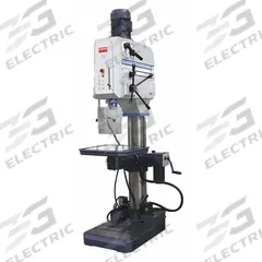 DAYTON Floor Drill Press: Geared Head Drive, Fixed Speed, 54 RPM – 2,400 RPM, 230V AC /Three-Phase (MPN 467L04). Key specifications — attr22849: 54 to 2,400 RPM; attr22858: 230V AC; attr73523: Drilling; attr22856: Geared Head; attr73570: Three-Phase; attr22850: 15.9 in; attr22846: 3 to 3.8 hp; attr22840: 10/12 A.