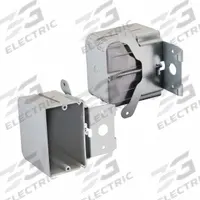 CANTEX Electrical Box: PVC, Nonmetallic Material & Nominal Size, 1 Gangs, 3 5/16 in Box Dp (MPN EZ21SBZ-ADJ). Key specifications — Brand: CANTEX; Bracket Style: Without Bracket; Clamp Style: Without Clamps.