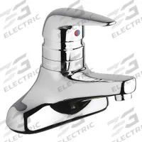 CHICAGO FAUCETS Low Arc Bathroom Faucet: 420-T, Cast Brass, Polished Chrome Finish, Centerset, NPSM (MPN 420-T41E2805ABCP). Key specifications — Includes: Mounting Hardware; Brand: CHICAGO FAUCETS; Series: 420-T.