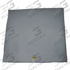 MAURITZON Tarp: 7.75 ft Lg, 4 ft Wd, Heavy Duty, 20 mil, Cotton Canvas, Gray, 14.5 oz/sq yd (MPN IHT-06-0408). Key specifications — Color: Gray; Brand: MAURITZON; Fabric Coating: Polyester Coated.