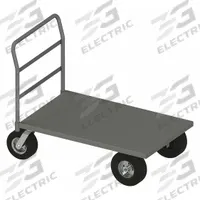 APPROVED VENDOR Platform Truck: 1,750 lb, 60 in L x 36 in W x 13 7/8 in H Deck, Solid, 12 ga Deck (MPN PT366010/12PN95). Key specifications — Side Panel Type: No Side Panels; Brand: APPROVED VENDOR; Color: Gray; Caster/Wheel Configuration: (2) Swivel.