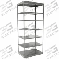 HALLOWELL Metal Shelving: Standalone, Heavy-Duty, 36 in x 24 in, 84 in Overall Ht, 7 Shelves (MPN DT5512-24HG). Key specifications — Frame Material: Steel; Shelving Material: Steel; Assembled: Unassembled; Color: Gray; Brand: HALLOWELL.