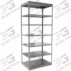 HALLOWELL Metal Shelving: Standalone, Heavy-Duty, 36 in x 24 in, 84 in Overall Ht, 7 Shelves (MPN DT5512-24HG). Key specifications — Frame Material: Steel; Shelving Material: Steel; Assembled: Unassembled; Color: Gray; Brand: HALLOWELL.