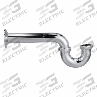ZURN Trap: Zinc, Chrome-Plated, Silver, 1 1/2 in Nominal Pipe Size - P-Traps