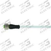Cordset: M12 Female Straight X Bare Wire, 3 Pins, Gray, PUR, 10 m Cable Lg, 4 A Max Current (A) (MPN 7000-12181-2331000). Key specifications — Cable Jacket Color: Gray; End 1 Gender: Female; End 1 Mounting Orientation: Straight; End 2 Connection Type: Bare Wire; IP Rating: IP66K; Brand: MURRELEKTRONIK; Wire Size: 22 AWG; Cable Jacket Material: PUR.
