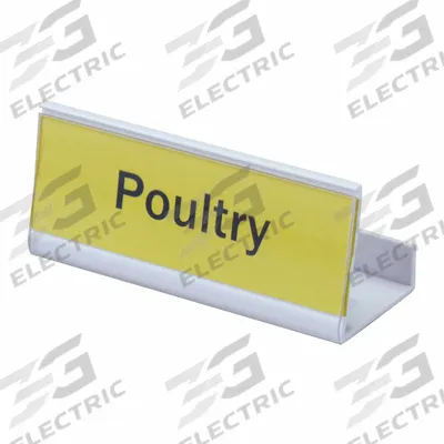 CAMBRO Identification Tag: Elements Xtra/Premium, 56 in Ht, 14 in Dp, 24 in Lg - Shelving Accessories
