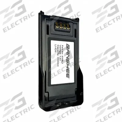 BANSHEE Radio Battery: Fits EF Johnson/Kenwood, 2,000 mAh, Lithium Ion - Kenwood-Compatible Batteries