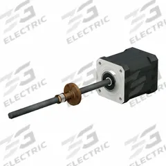 PBC LINEAR Precision Lead Screw: Lead Screw Assembly, Anti-Backlash, PTFE, Stainless Steel, 300, B (MPN LSR1005T-0200-RCF-140-NNN-N). Key specifications — Motor IP Rating: IP40; Motor Length: 36.0 mm; Nut Shape: Round; Nut Type: Anti-Backlash; Phase: 2; Rated Current: 1.5 A; Steps per Revolution: 200; Brand: PBC LINEAR.