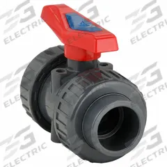 APPROVED VENDOR Manual Two-Way Ball Valve: 1 1/2 in, PVC, Straight, Socket x FNPT, Two-Piece, Lever (MPN 4PGA9). Key specifications — attr1008170: APPROVED VENDOR; attr1017899: Lever.