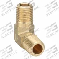PARKER Metal Pipe Elbow: 90° Elbow, 1/4 in x 1/4 in, Male NPT Threaded x Male NPT Threaded (MPN 1204P-4). Key specifications — Maximum Operating Pressure: 1,000 psi.