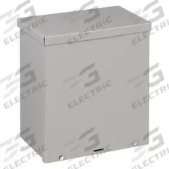 WIEGMANN Enclosure: Steel, 12 in x 10 in x 6 in, 3R, Solid Cover, Screw On, Included, Painted (MPN RSC101206). Key specifications — Brand: WIEGMANN; Closure Method: Padlock Hasp; Knockouts: Included.