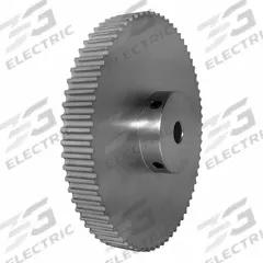 DAYTON Timing Pulley: Modified Curvilinear, Fixed, For GT Timing Belt Section, For 9 mm Belt Wd (MPN 70-5P09M6A12). Key specifications — Brand: DAYTON; Finish: Clear Anodized; For Belt Series: Powerhouse®.