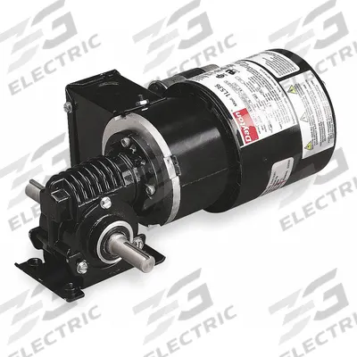 Dayton Gearmotor: Right Angle, Dual Output Shafts, PSC, TEFC, 41 RPM, 57 in-lb Max Torque - Right Angle AC Gearmotors