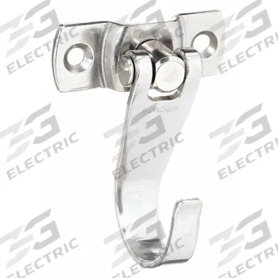SUGATSUNE Swing Hook: Screw, 19 lb Wt Capacity, 1 Points per Hook, Silver - Wall Mount Utility Hooks