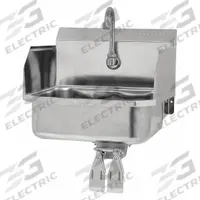 SANI-LAV Hands-Free Sink: 1 Stations, 5 in Bowl Dp, 14 in Bowl Lg, 11 in Bowl Wd, Faucet Included (MPN 607D-0.5). Key specifications — Includes Side Splash: Side Splash Included; Series: Stainless Steel Hand Wash Sink; Brand: SANI-LAV.