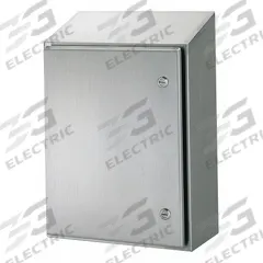 HOFFMAN Enclosure: 304 Stainless Steel, 36 in x 36 in x 12 in, NEMA 12/4/4X, Solid Cover, Hinged (MPN WS363612SS). Key specifications — Brand: HOFFMAN; Closure Method: 1/4-Turn Latch; Enclosure Material: 304 Stainless Steel; Knockouts: Not Included.