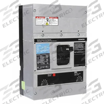 Siemens Molded Case Circuit Breaker: 400 A Amps, 65kA at 240V AC, Fixed, Lug, Non-Applicable - JD-Frame Siemens Molded Case Circuit Breakers