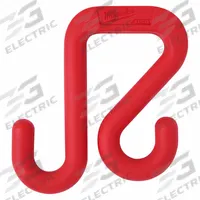 MILWAUKEE Bucket Hook: 5 1/2 in W x 3/4 in H x 6 in L, Red, Polymer (MPN 48-22-8292). Key specifications — attr1118525: MILWAUKEE; attr1118517: All Weather; attr1125037: Red; attr1125045: Apron Hook; attr1125041: Polymer.