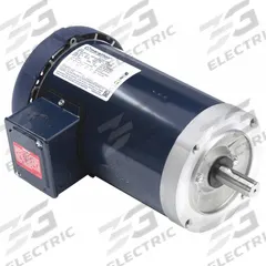 LEESON General Purpose Motor: C-Face Mount, Totally Enclosed Fan Cooled, 3 hp, 230/460V AC (MPN 145TTFR16105). Key specifications — Brand: LEESON; Nameplate Voltage @ 60 Hz: 230/460V AC; Full Load Current @ 60 Hz: 7.6/3.8 A; Nameplate RPM @ 60 Hz: 3,505 RPM; Motor Enclosure: TEFC.