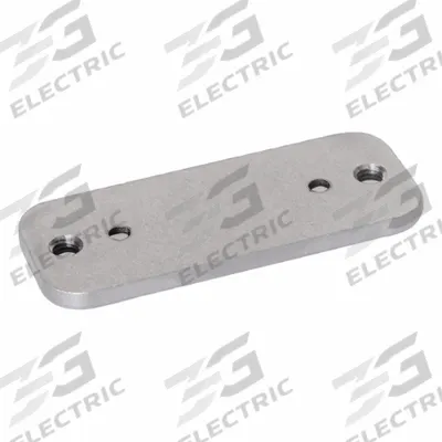 JW WINCO Spacer Plate: Stainless Steel, Tumbled Matte, 4 mm Plate Thick - Spacer & Mounting Plates for Concealed Hinges