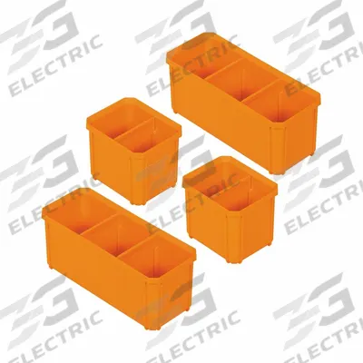 KLEIN TOOLS MODbox Replacement Bins,Tall,PK 4: 3 7/8 in W x 4 1/8 in H x 9 1/2 in L - MODbox Tool Bins